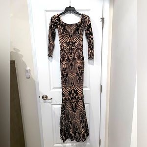 Paisley formal gown